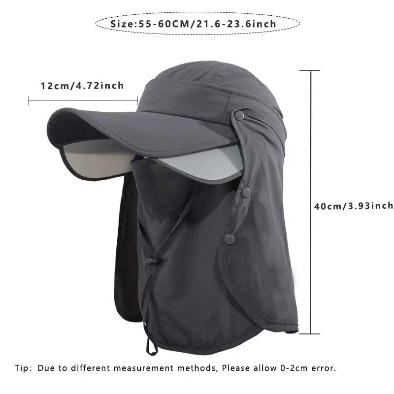 Side Border Light Sunscreen Fishing Hat 2