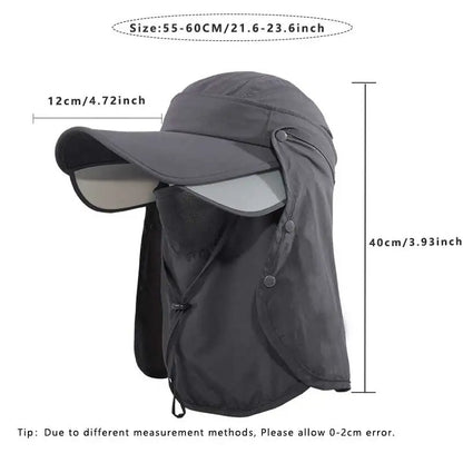 Side Border Light Sunscreen Fishing Hat 2