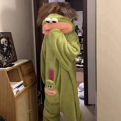 Frog Character Hooded Onesie 2