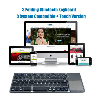Folding Wireless Bluetooth Keyboard 2