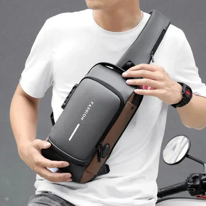 Anti-Theft USB Charging Crossbody Backpack 2