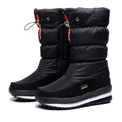 WATERPROOF FAUX FUR NON-SLIP WOMEN'S SNOW BOOTS 2