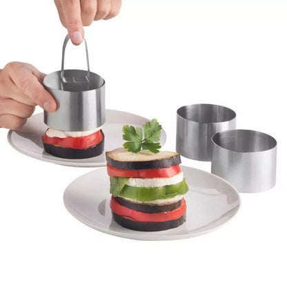 Stainless Steel 3d Round Cake Molds - 2 PCS 2
