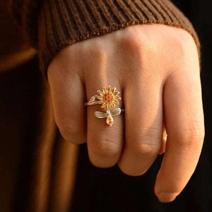Sunflower Fidget Ring 2