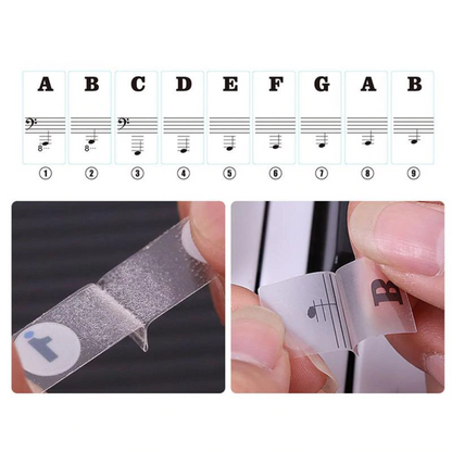 Removable Piano Key Stickers 2