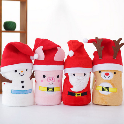 Christmas Gift Cartoon Flannel Blanket 2