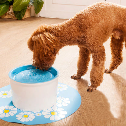 1.6L Flower Style Pet Water Drinking Fountain 2