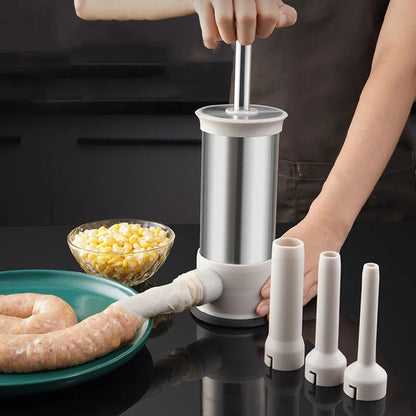 Fast Manual Homemade Sausage Filler with 4 Nozzles 2