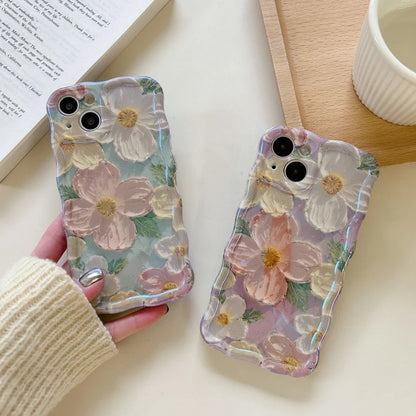 Colorful Retro Oil Painting Print iPhone Case 2