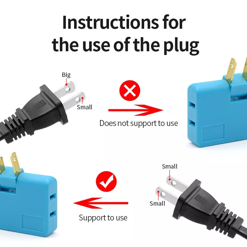 3 in 1 Rotatable Socket Converter- 4PCS+2 For Free 2