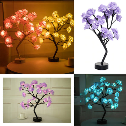 LED Rose Tree Table Lamp 2
