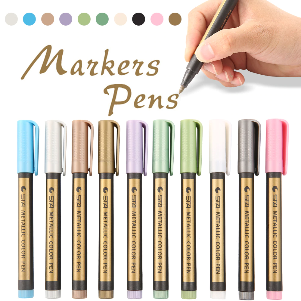 Metallic Brush Pens 2