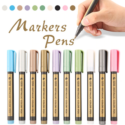 Metallic Brush Pens 2