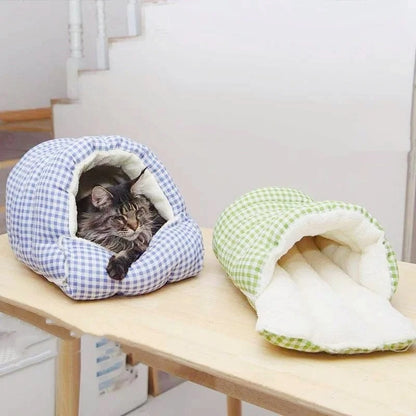 SnuggleNest Plush Pet Cave Bed 2