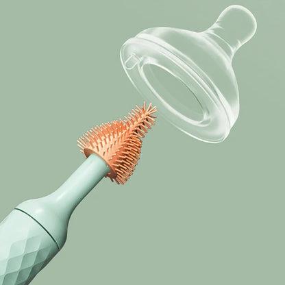 Silicone Electric Bottle Brush Set – BPA-Free, Rotatable Multi-Level Cleaner for Bottles, Pacifiers & Straws 2