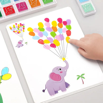 Finger Painting Kit-24  Color Seal/30 Pages 2