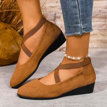 COMFY CLOSED WEDGE SLIP-ON SHOES 2
