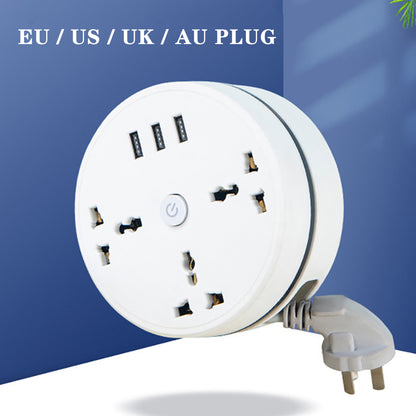 Round Universal USB Power Strip 2