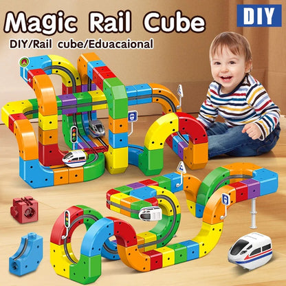 Rainbow Magnetic Train Track Builder Set 2