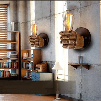 CLASSICAL RESIN FIST WALL LAMPS 2