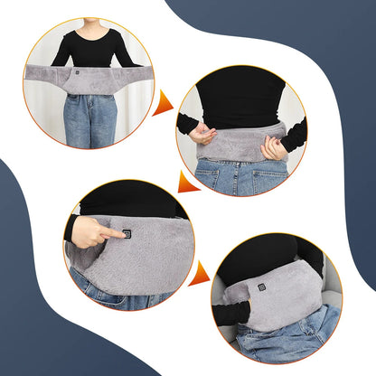 Electric Graphene Heating Belt – 3-Level Adjustable Warmth for Abdomen, Waist & Hands, USB Rechargeable 3
