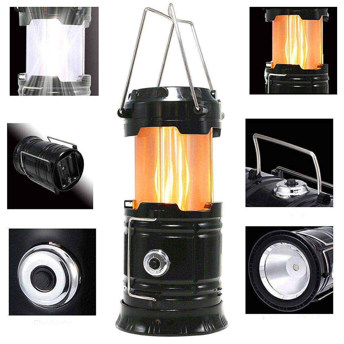 3-in-1 Portable LED Flame Lantern 3