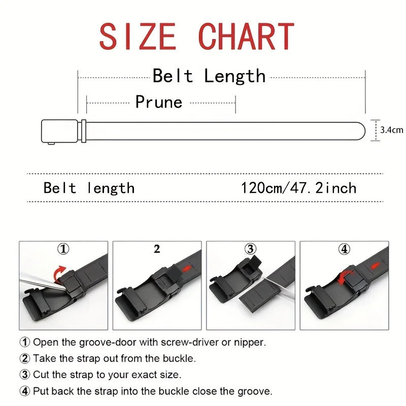 Tactical Automatic Canvas Buckle Belt 3