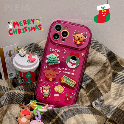 Christmas Tree Pendant Flip Mirror Case Cover 3