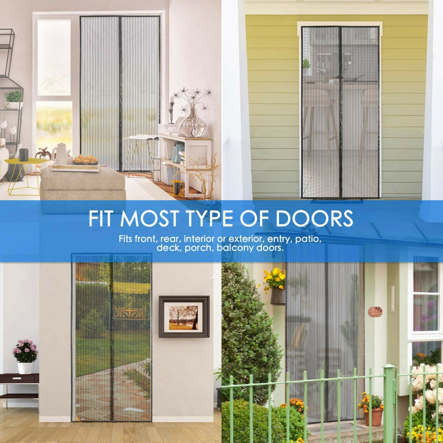 Magnetic Self Sealing Heavy Duty Screen Door 3