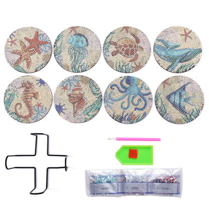 DIY MARINE DIAMOND PAINTING COASTERS 3