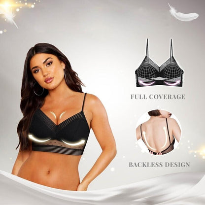 Starry Bra - Low Back Wireless Lifting Lace Bra 3