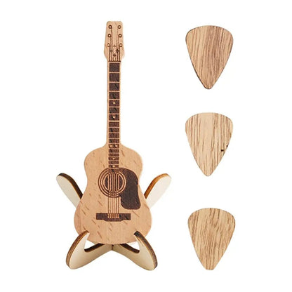 Wooden Acoustic Guitar Pick Box 3