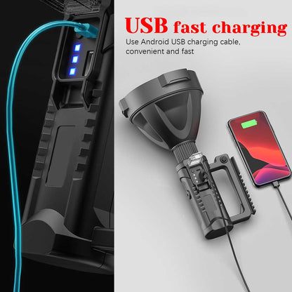 Rechargeable Handheld Spotlight Flashlight 90000 High Lumens 3