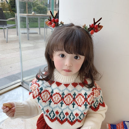 Christmas Girl's Antlers Hairpin 3