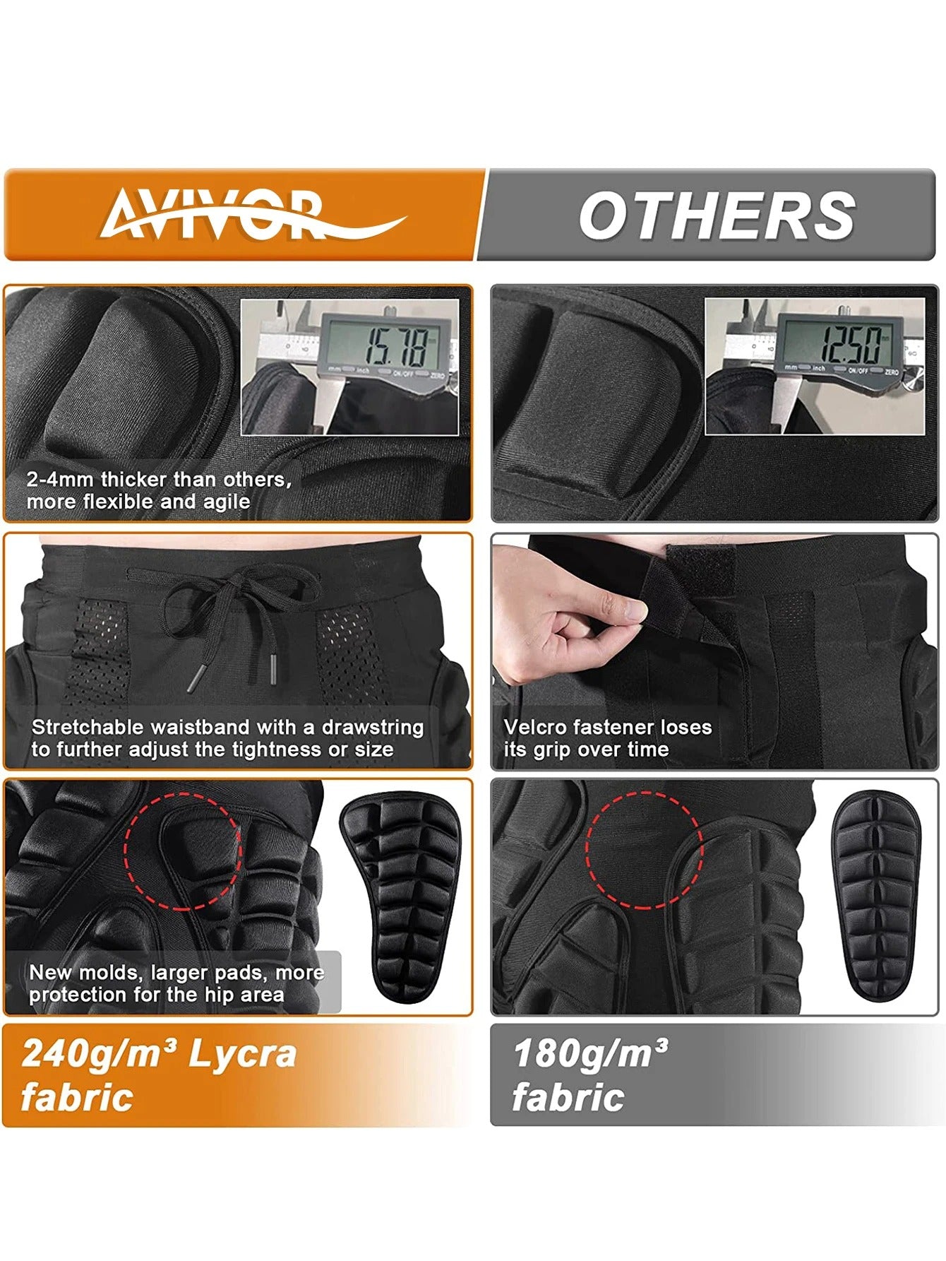 Snowboard And Ski Impact Shorts 3