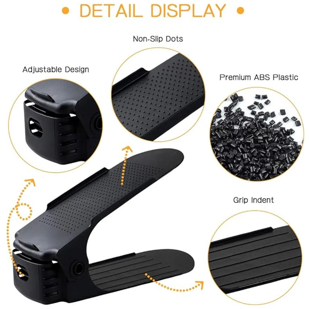 Double Layer Free Standing Shoe Rack (6Pcs) 3