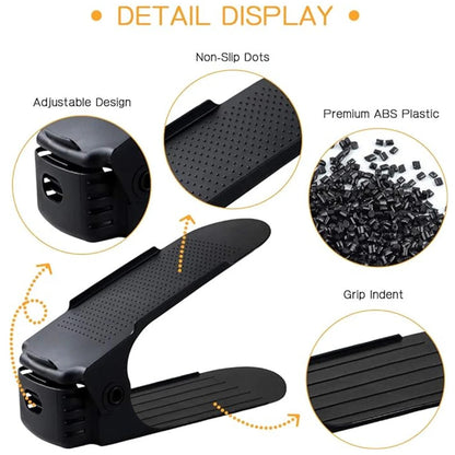 Double Layer Free Standing Shoe Rack (6Pcs) 3