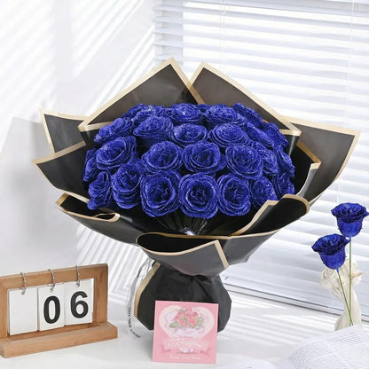 DIY Glitter Rose Bouquet 3