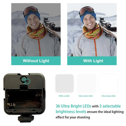 5 in 1 Vlogging Kit with Fill Light Microphone Tripod 3