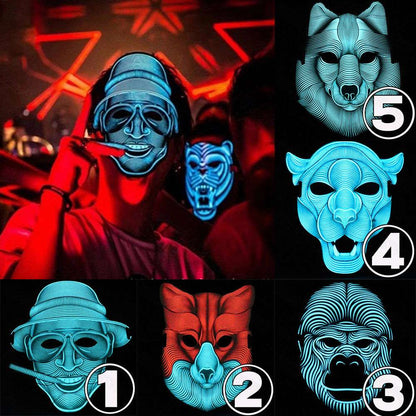 Sound reactive led mask 3