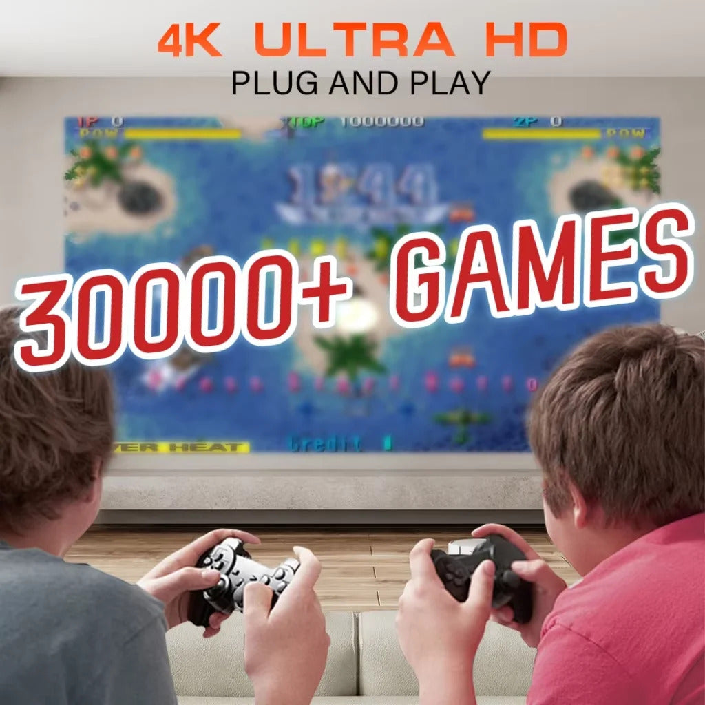 4K Smart Projector with 2 Gamepads – Android 11, WiFi 6, Bluetooth, Portable Home Theater & Gaming (30,000+ Games) 3