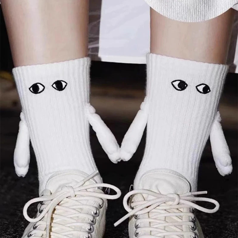 Funny Couple Magnetic Holding Hands Socks 3