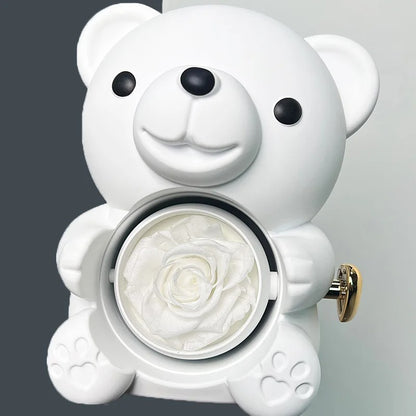 Eternal Rose Bear with Engraved Necklace 3