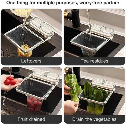 Hanging Mesh Foldable Sink Strainer Rack 3