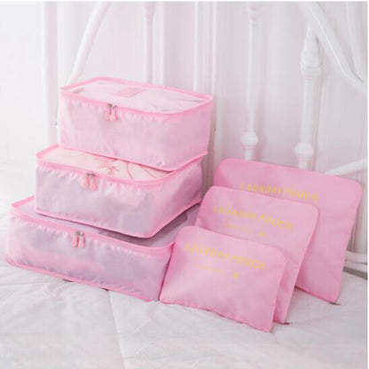 6 PC Portable Travel Luggage Packing Cubes 3