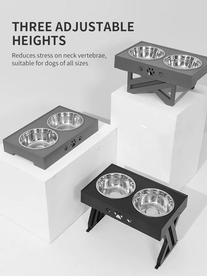 Adjustable Elevated Dog Feeder 3