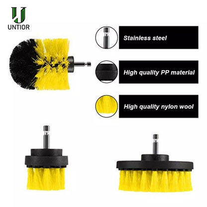 3-Piece Drill Brush Attachment Set 3