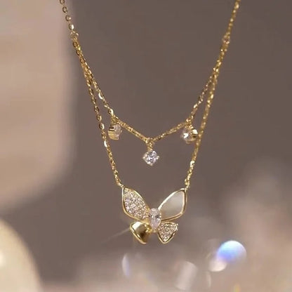 DOUBLE LAYER CRYSTAL BUTTERFLY 3