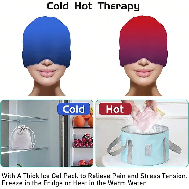 Hot & Cold Therapy Migraine Headache Relief Cap 3