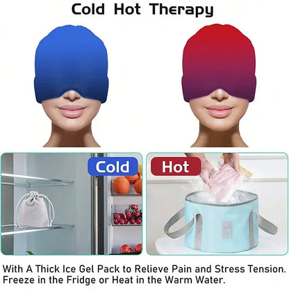 Hot & Cold Therapy Migraine Headache Relief Cap 3